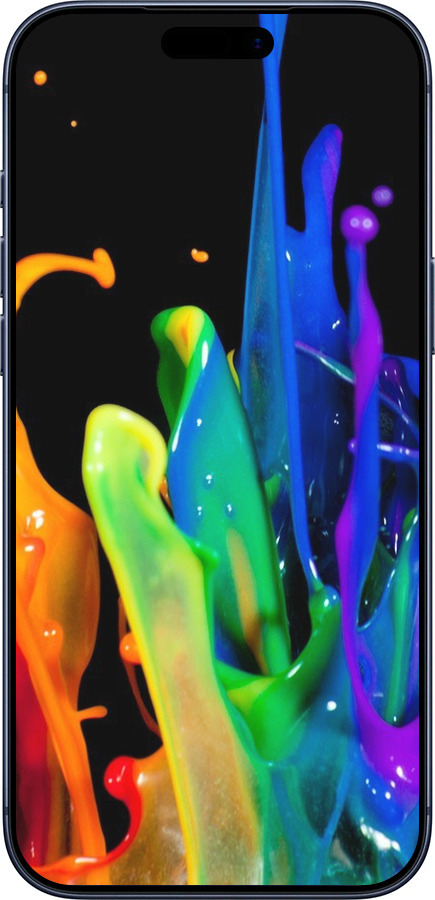 Силіконовий чехол Бризки фарби для Apple iPhone 17 PRO - 3957u-4030 изображение 