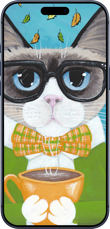 Силиконовый чехол Cat&Coffee для Apple iPhone 17 PRO - 4053u-4030 изображение 