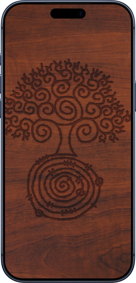 Силиконовый чехол Узор дерева для Apple iPhone 17 PRO - 4119u-4030 изображение 