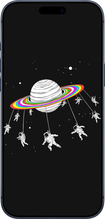 Силиконовый чехол Лунная карусель для Apple iPhone 17 PRO - 4136u-4030 изображение 