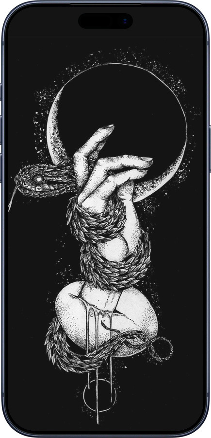 Силиконовый чехол Змея в руке для Apple iPhone 17 PRO - 4149u-4030 изображение 