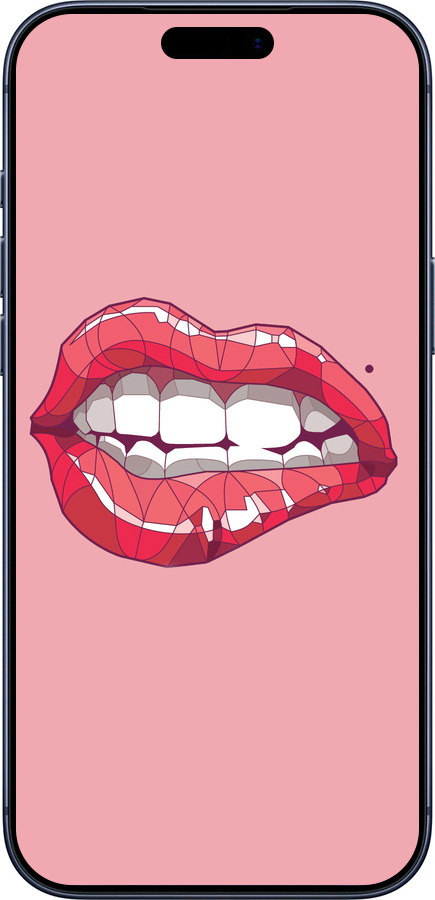 Силиконовый чехол Sexy lips для Apple iPhone 17 PRO - 4174u-4030 изображение 