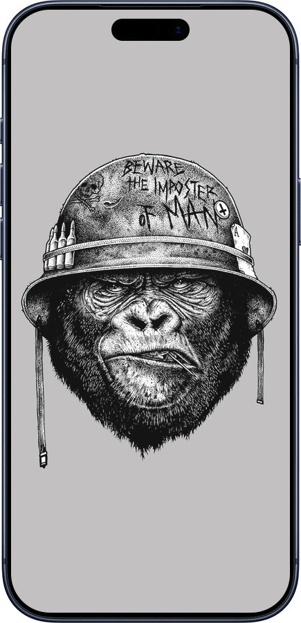 Силиконовый чехол military monkey для Apple iPhone 17 PRO - 4177u-4030 изображение 