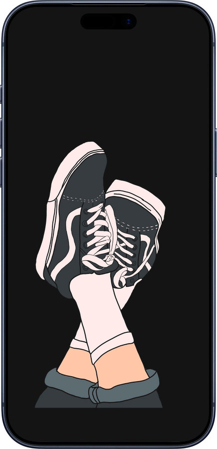 Силиконовый чехол Кеды для Apple iPhone 17 PRO - 4265u-4030 изображение 