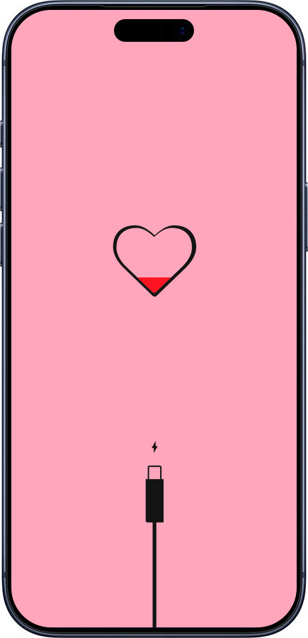 Силиконовый чехол Подзарядка сердца1 для Apple iPhone 17 PRO - 4275u-4030 изображение 