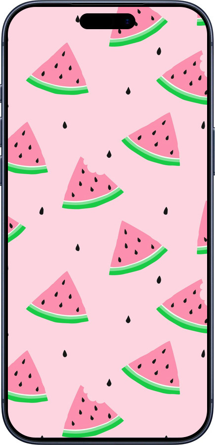 Силиконовый чехол Розовый арбуз для Apple iPhone 17 PRO - 4314u-4030 изображение 