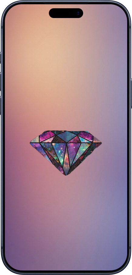 Силиконовый чехол Диамант для Apple iPhone 17 PRO - 4352u-4030 изображение 