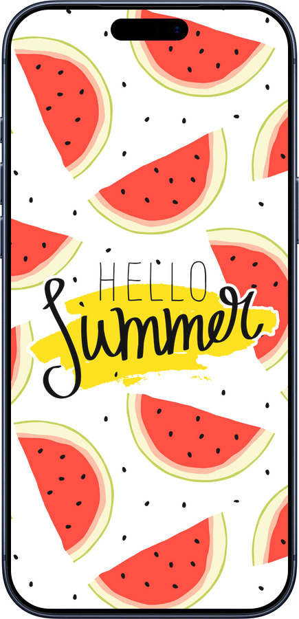 Силіконовий чехол Hello Summer для Apple iPhone 17 PRO - 4356u-4030 изображение 