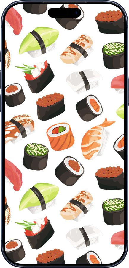 Силіконовий чехол Суші для Apple iPhone 17 PRO - 4404u-4030 изображение 