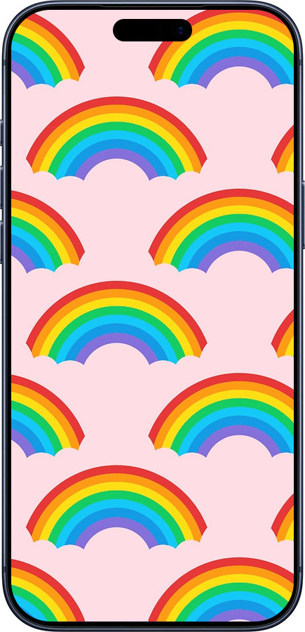 Силиконовый чехол Rainbows для Apple iPhone 17 PRO - 4478u-4030 изображение 