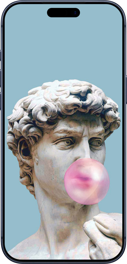 Силиконовый чехол Микеланджело для Apple iPhone 17 PRO - 4500u-4030 изображение 