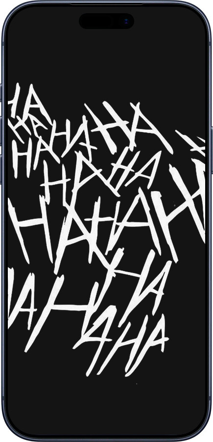 Силиконовый чехол joker hahaha для Apple iPhone 17 PRO - 4509u-4030 изображение 