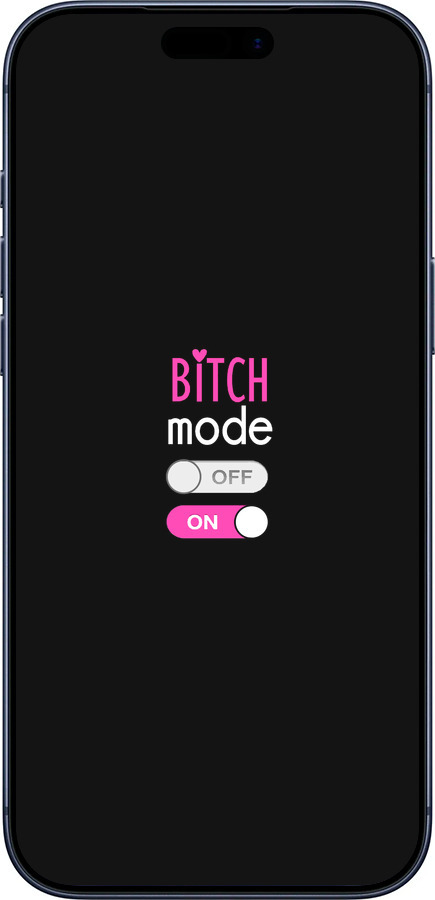Силиконовый чехол Bitch mode для Apple iPhone 17 PRO - 4548u-4030 изображение 