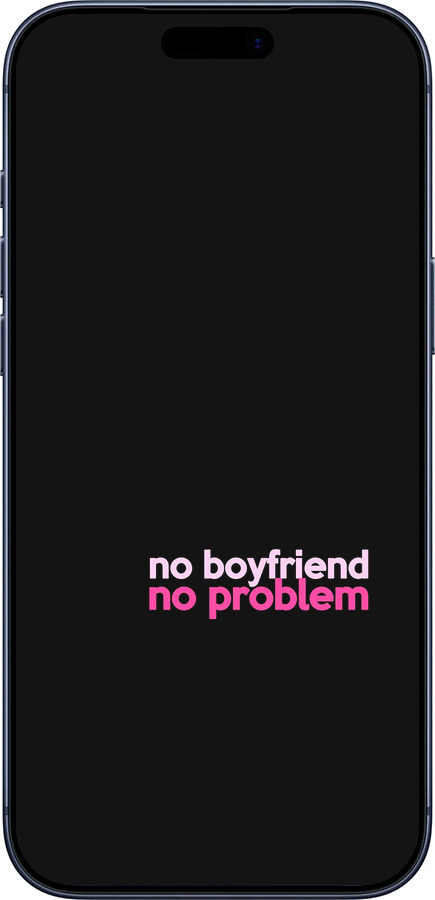 Силиконовый чехол no boyfriend no problem для Apple iPhone 17 PRO - 4549u-4030 изображение 