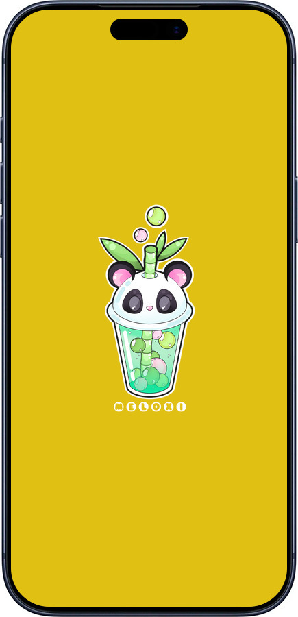 Силіконовий чехол Панда 1 для Apple iPhone 17 PRO - 4558u-4030 изображение 