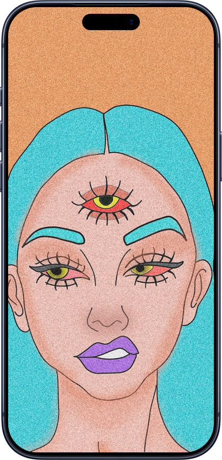 Силиконовый чехол Девушка рисунок для Apple iPhone 17 PRO - 4576u-4030 изображение 