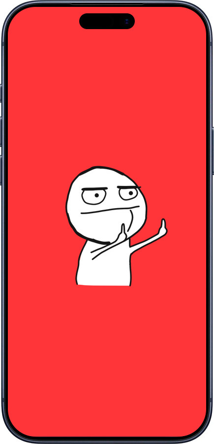 Силиконовый чехол Мем для Apple iPhone 17 PRO - 4578u-4030 изображение 