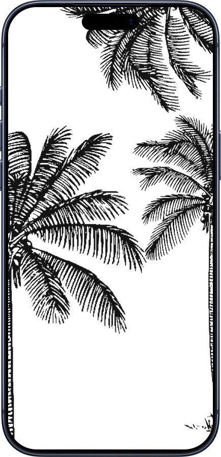 Силиконовый чехол Пальмы1 для Apple iPhone 17 PRO - 4634u-4030 изображение 