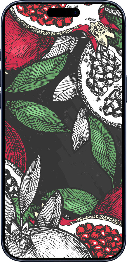 Силиконовый чехол Гранат для Apple iPhone 17 PRO - 4692u-4030 изображение 