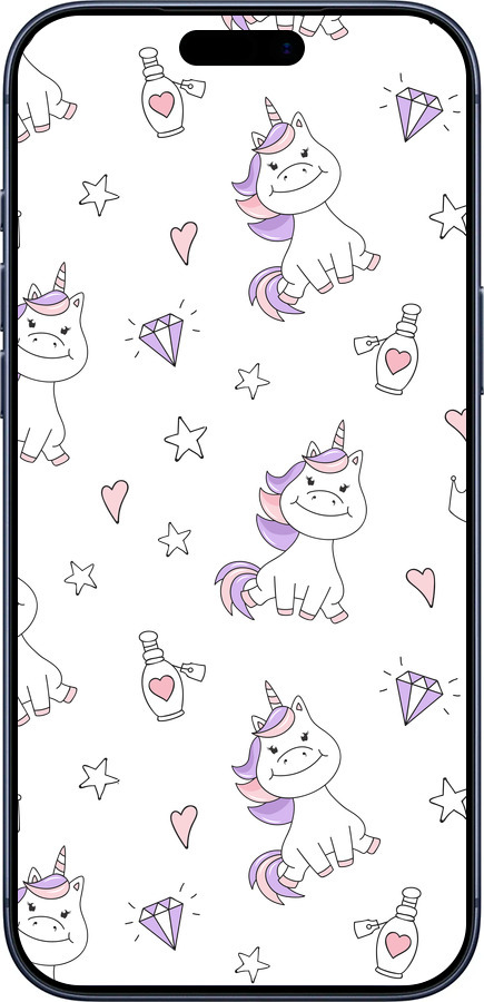 Силіконовий чехол Єдиноріжка v2 для Apple iPhone 17 PRO - 4703u-4030 изображение 