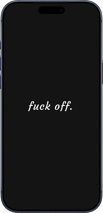 Силиконовый чехол Fuck off для Apple iPhone 17 PRO - 4731u-4030 изображение 