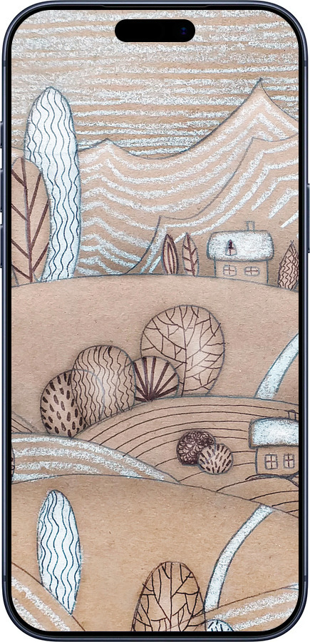 Силиконовый чехол Сказочные холмы для Apple iPhone 17 PRO - 4749u-4030 изображение 