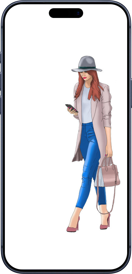 Силіконовий чехол Дівчинка 1 для Apple iPhone 17 PRO - 4751u-4030 изображение 