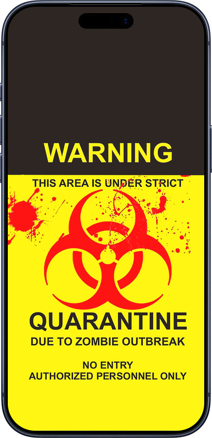 Силиконовый чехол Biohazard  9 для Apple iPhone 17 PRO - 4825u-4030 изображение 