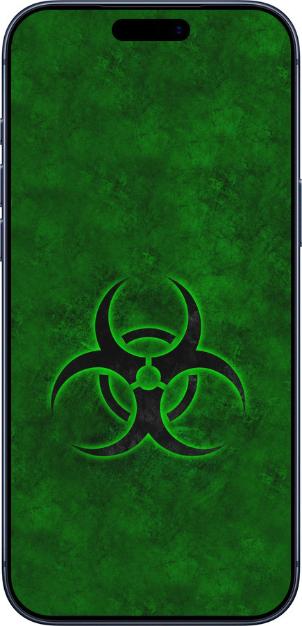 Силиконовый чехол biohazard 30 для Apple iPhone 17 PRO - 4848u-4030 изображение 