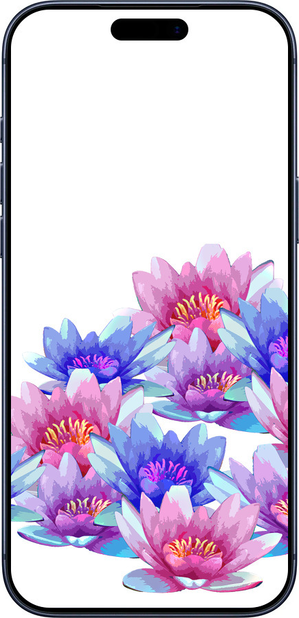 Силиконовый чехол Лотос для Apple iPhone 17 PRO - 4862u-4030 изображение 