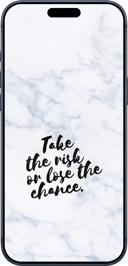 Силиконовый чехол Рискнуть или потерять шанс для Apple iPhone 17 PRO - 4866u-4030 изображение 