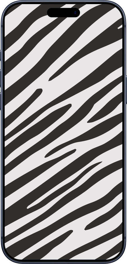 Силиконовый чехол Классическая зебра для Apple iPhone 17 PRO - 4874u-4030 изображение 