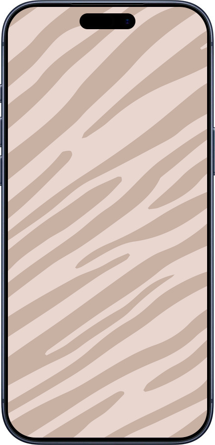 Силиконовый чехол Зебра беж для Apple iPhone 17 PRO - 4875u-4030 изображение 