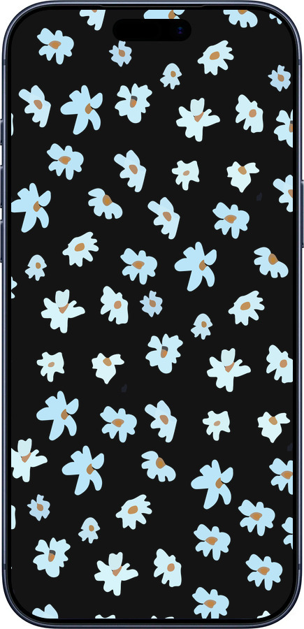 Силиконовый чехол Цветочный для Apple iPhone 17 PRO - 4900u-4030 изображение 