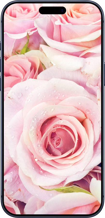 Силиконовый чехол Розы для Apple iPhone 17 PRO - 525u-4030 изображение 