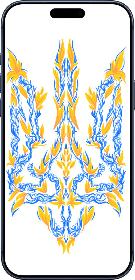 Силиконовый чехол Герб Украины v3 для Apple iPhone 17 PRO - 5313u-4030 изображение 