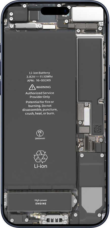 Силиконовый чехол Детали смартфона для Apple iPhone 17 PRO - 5487u-4030 изображение 