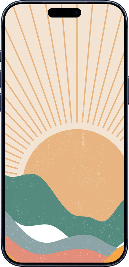 Силиконовый чехол Горы и солнце v2 для Apple iPhone 17 PRO - 5488u-4030 изображение 