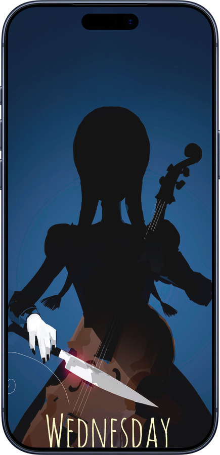 Силиконовый чехол Wednesday для Apple iPhone 17 PRO - 5515u-4030 изображение 