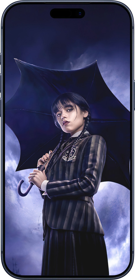 Силиконовый чехол Wednesday v2 для Apple iPhone 17 PRO - 5516u-4030 изображение 