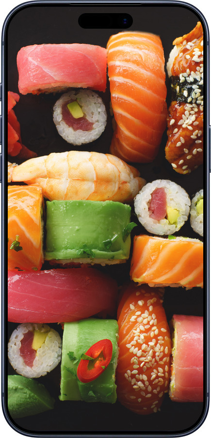 Силиконовый чехол Суши v2 для Apple iPhone 17 PRO - 5539u-4030 изображение 