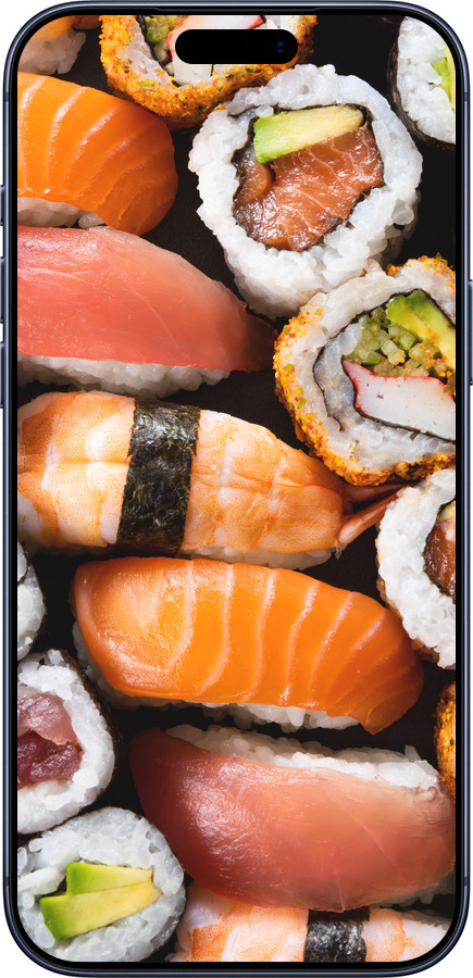 Силиконовый чехол Суши v3 для Apple iPhone 17 PRO - 5540u-4030 изображение 