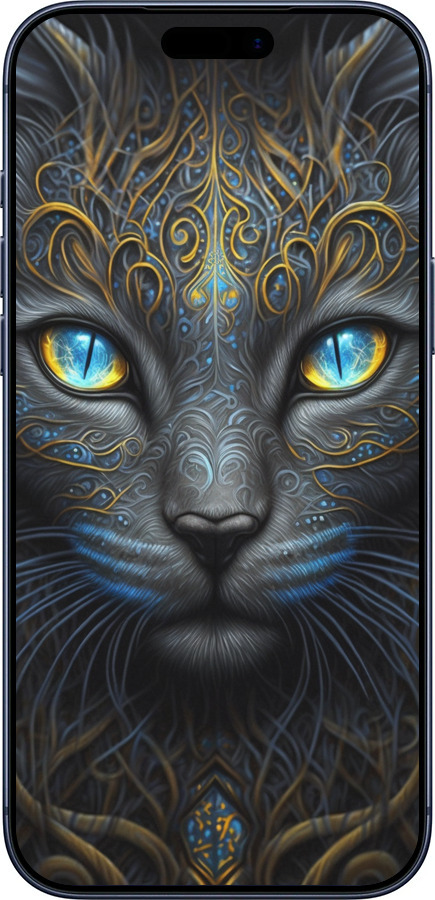 Силіконовий чехол Кішка для Apple iPhone 17 PRO - 5548u-4030 изображение 