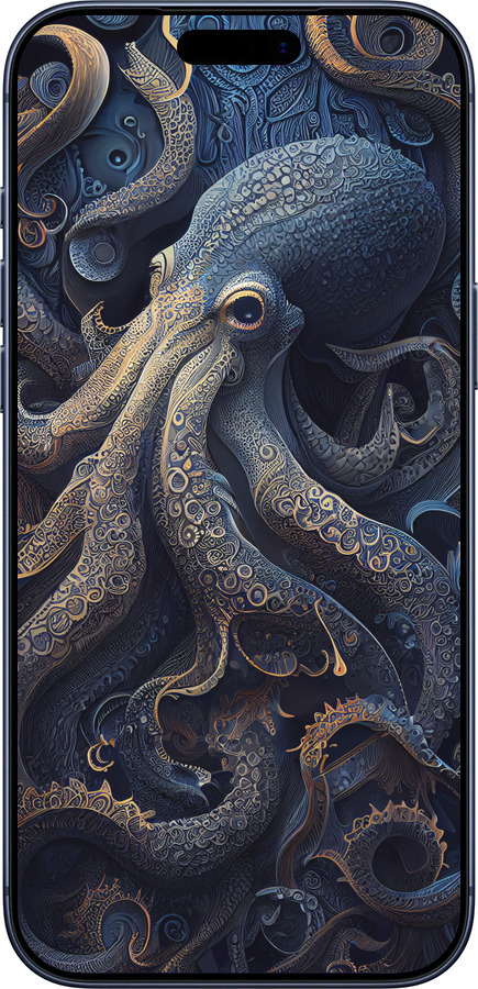 Силиконовый чехол Осьминог для Apple iPhone 17 PRO - 5551u-4030 изображение 