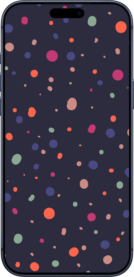 Силиконовый чехол Горошек v2 для Apple iPhone 17 PRO - 5599u-4030 изображение 