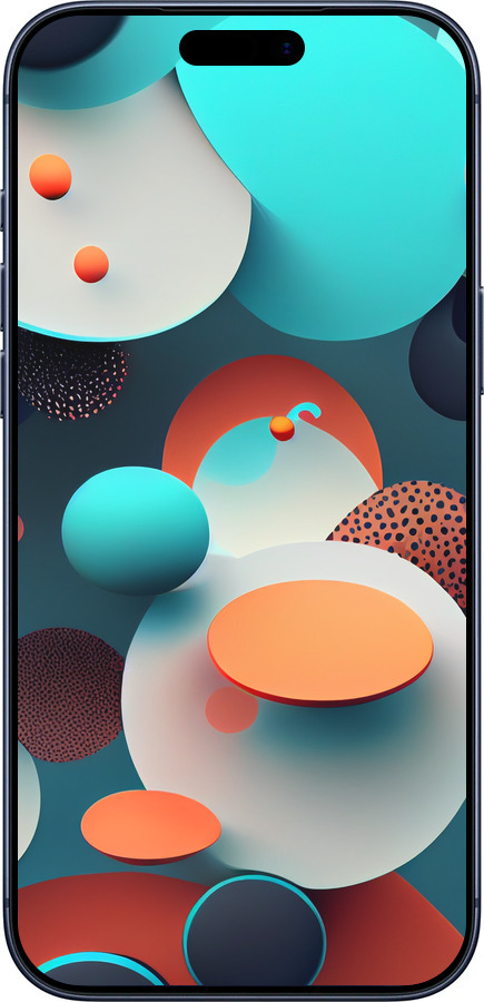 Силиконовый чехол Горошек абстракция для Apple iPhone 17 PRO - 5608u-4030 изображение 