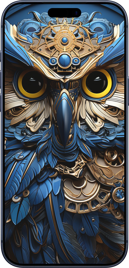 Силиконовый чехол Сова v2 для Apple iPhone 17 PRO - 5649u-4030 изображение 