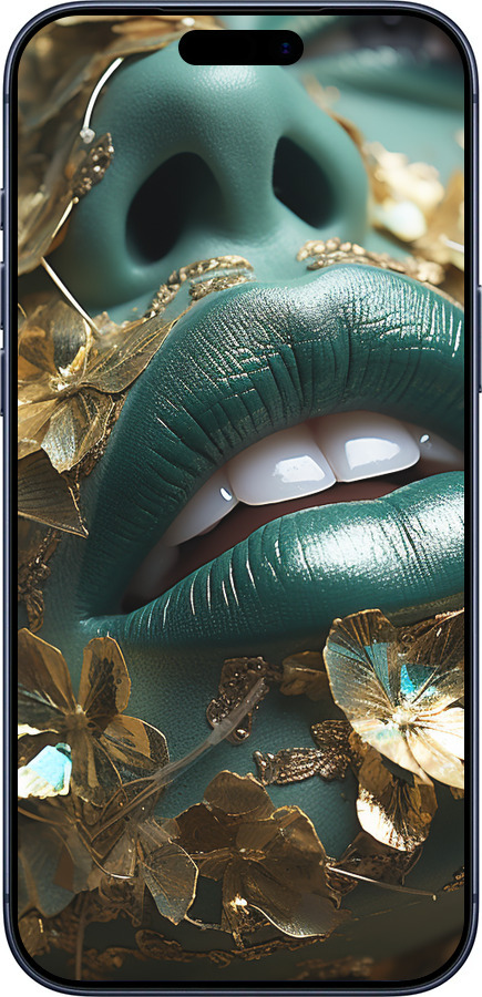 Силиконовый чехол Губы 2 для Apple iPhone 17 PRO - 5667u-4030 изображение 