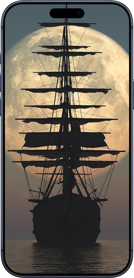 Силіконовий чехол Корабель для Apple iPhone 17 PRO - 5998u-4030 изображение 