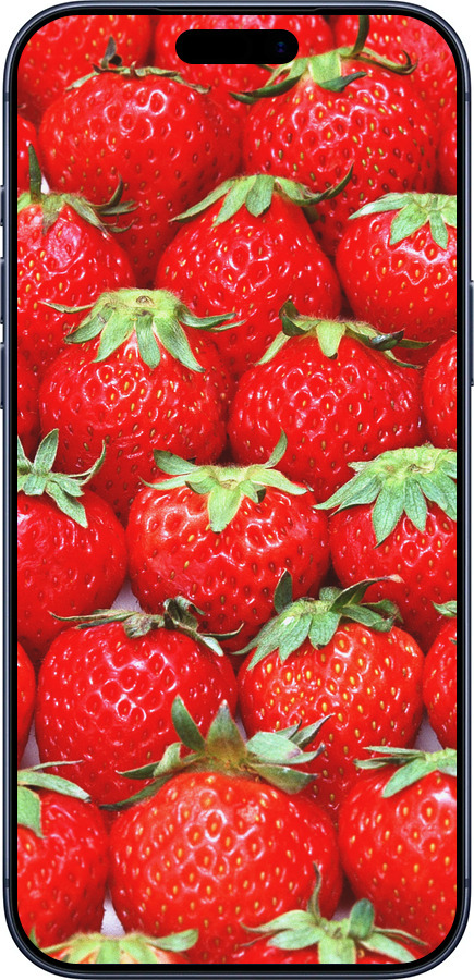 Силиконовый чехол Клубника для Apple iPhone 17 PRO - 6020u-4030 изображение 